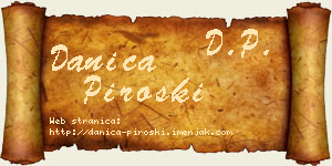Danica Piroški vizit kartica